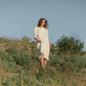 Reformation Ivory Midi Dress